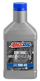 AMSOIL 10W-40 Synthetic Metric Motorcycle Oil